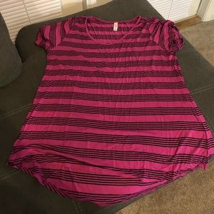 LulaRoe - Fuchsia and Black Classic - 3XL